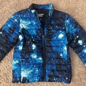 Lands' End Kids Cosmic Blue Puffer Jacket